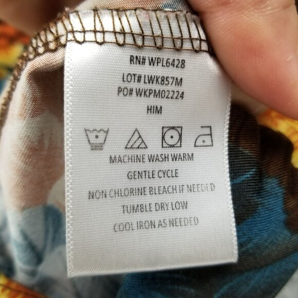 Wrangler Top Womens Medium Multicolor Faux Wrap 3/4 Sleeve Stretch Knit Blouse - Picture 4 of 10